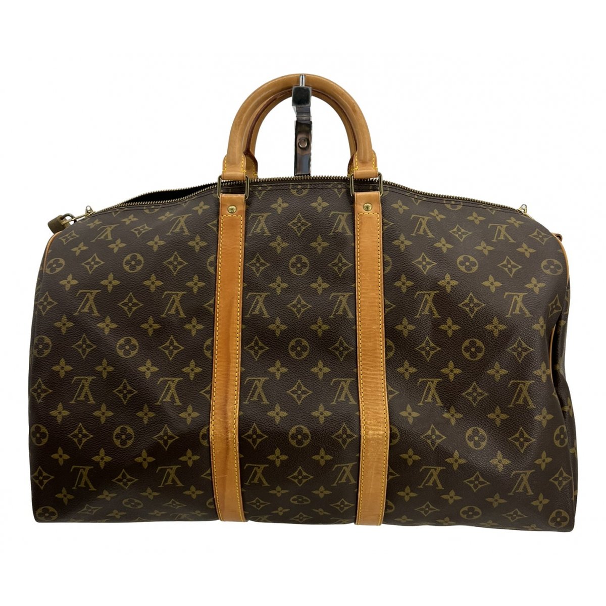 Keepall leather travel bag