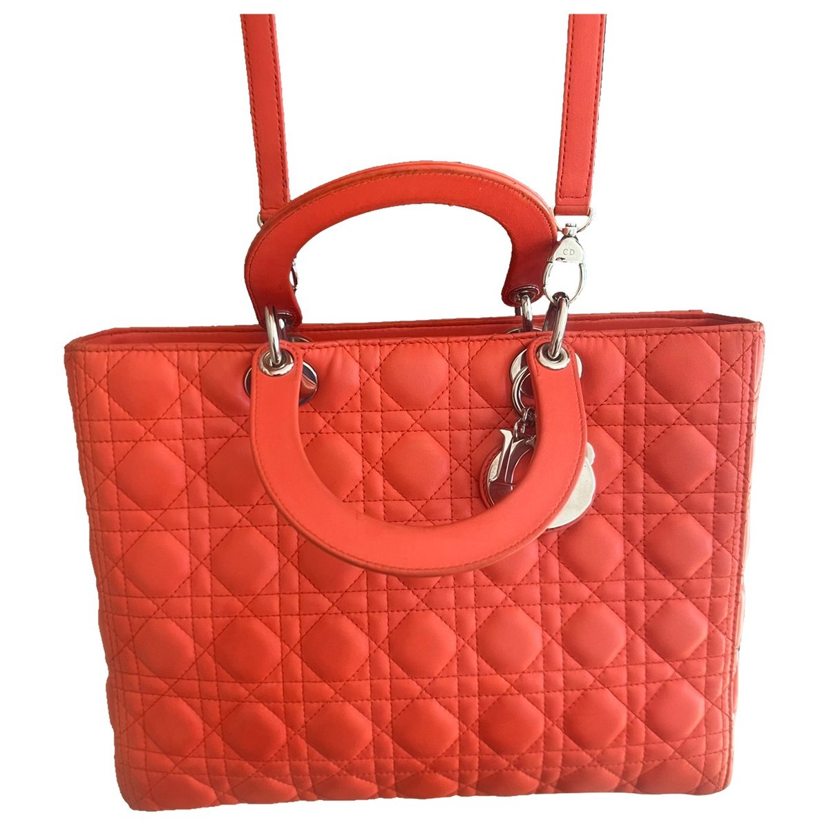 Lady Dior leather handbag