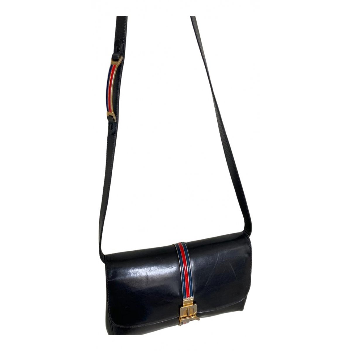 Case flap leather crossbody bag