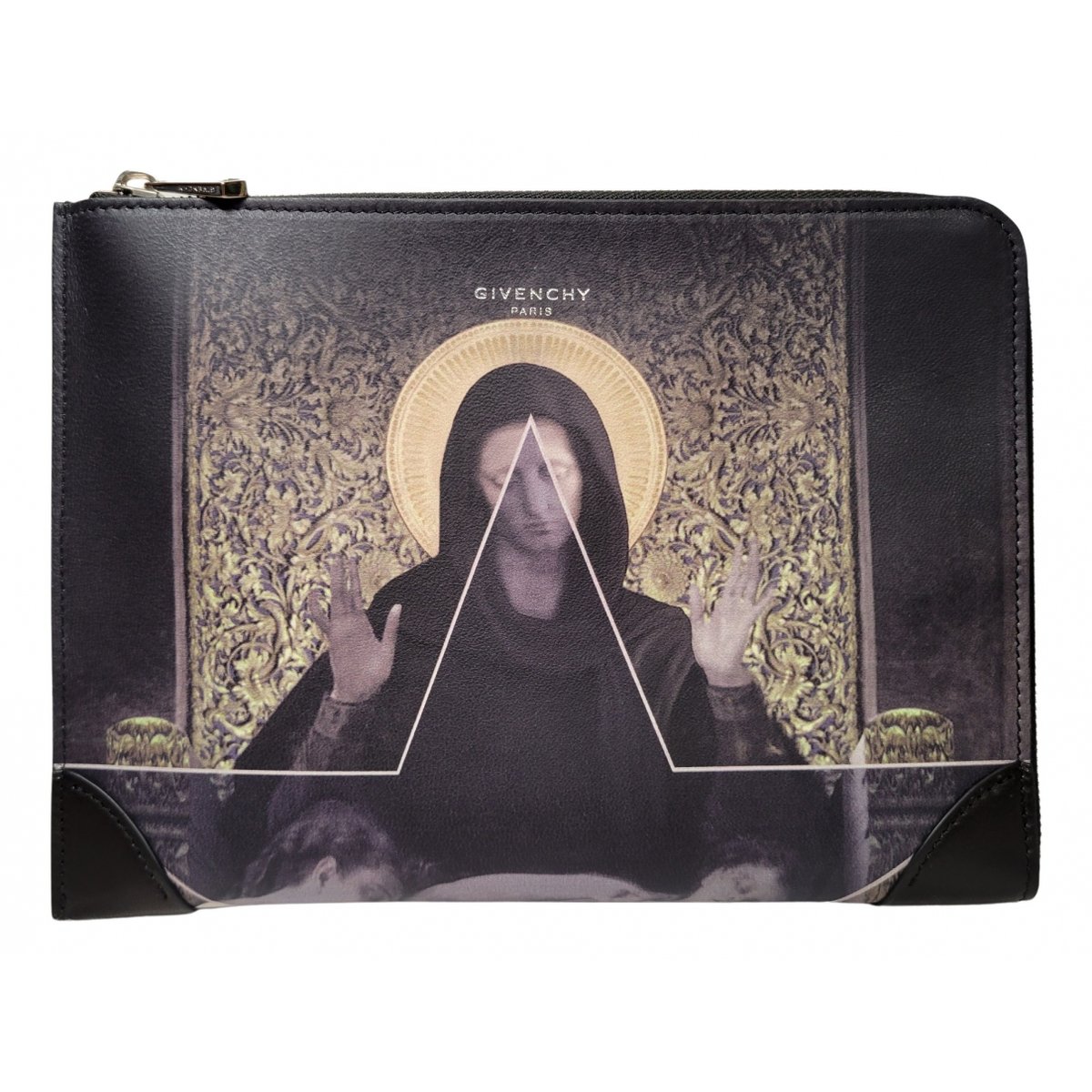Lucrezia leather clutch bag