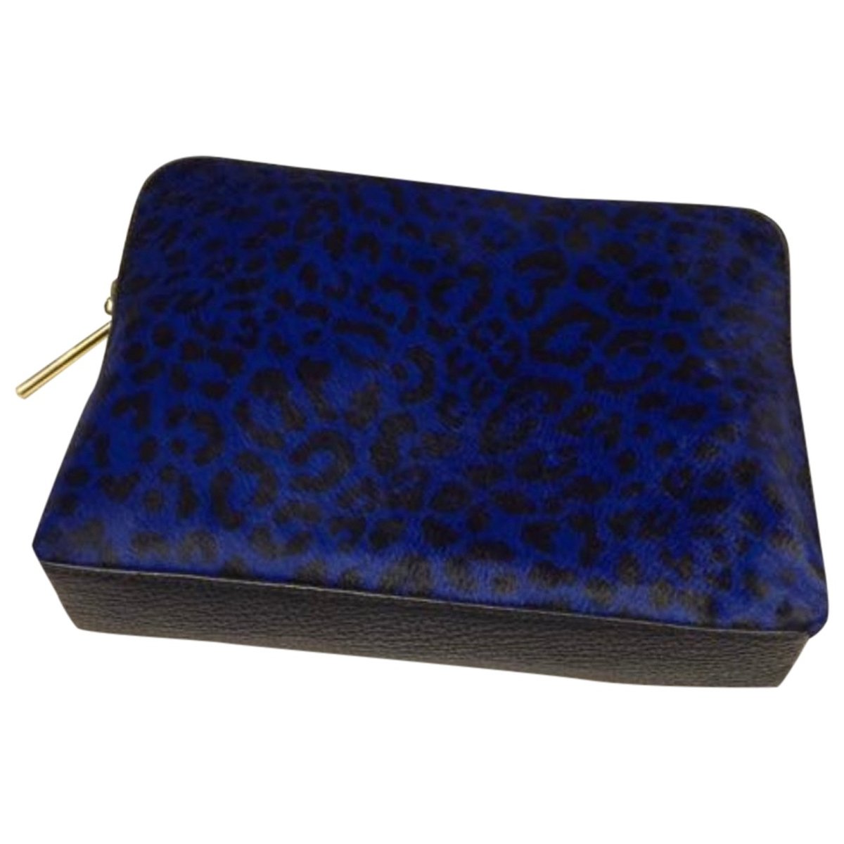 Leather clutch bag