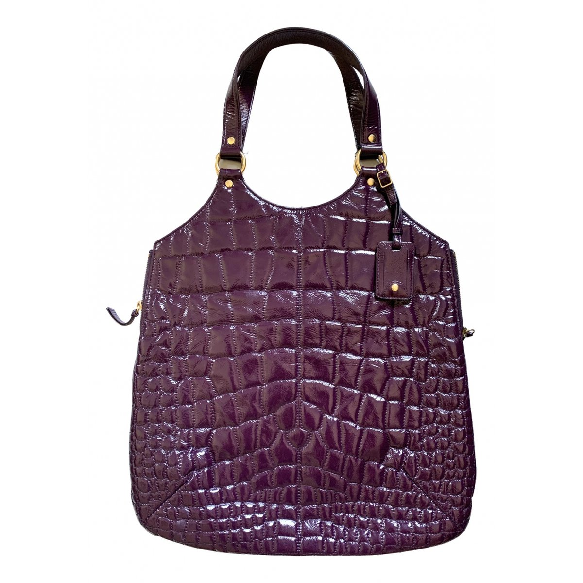 Tribute patent leather handbag