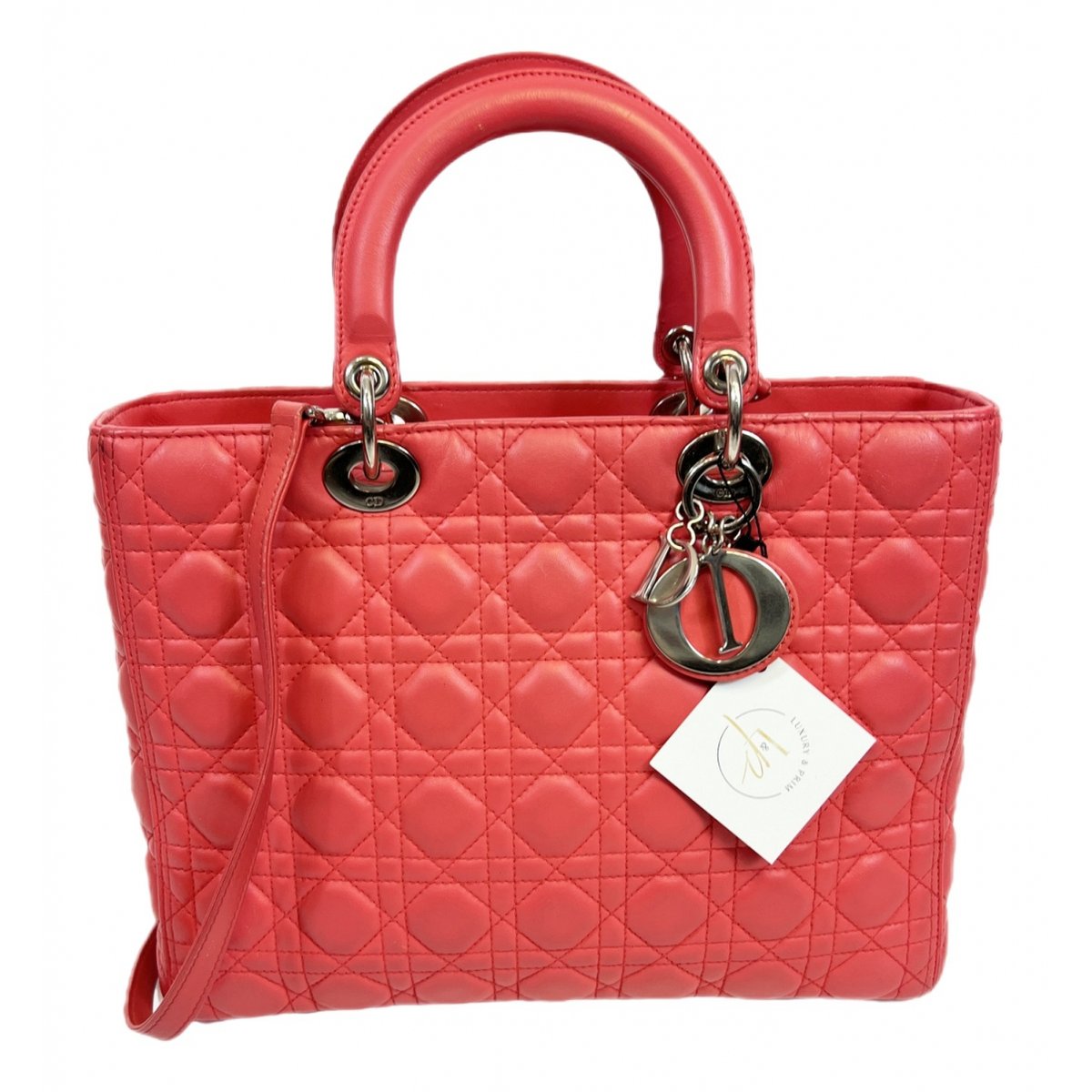 Lady Dior leather handbag