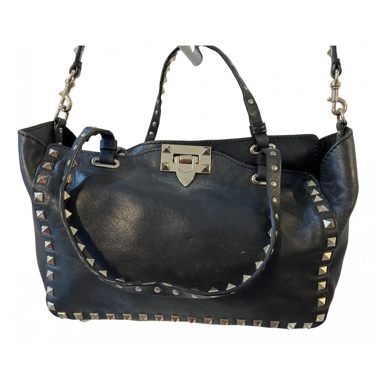 Rockstud leather crossbody bag
