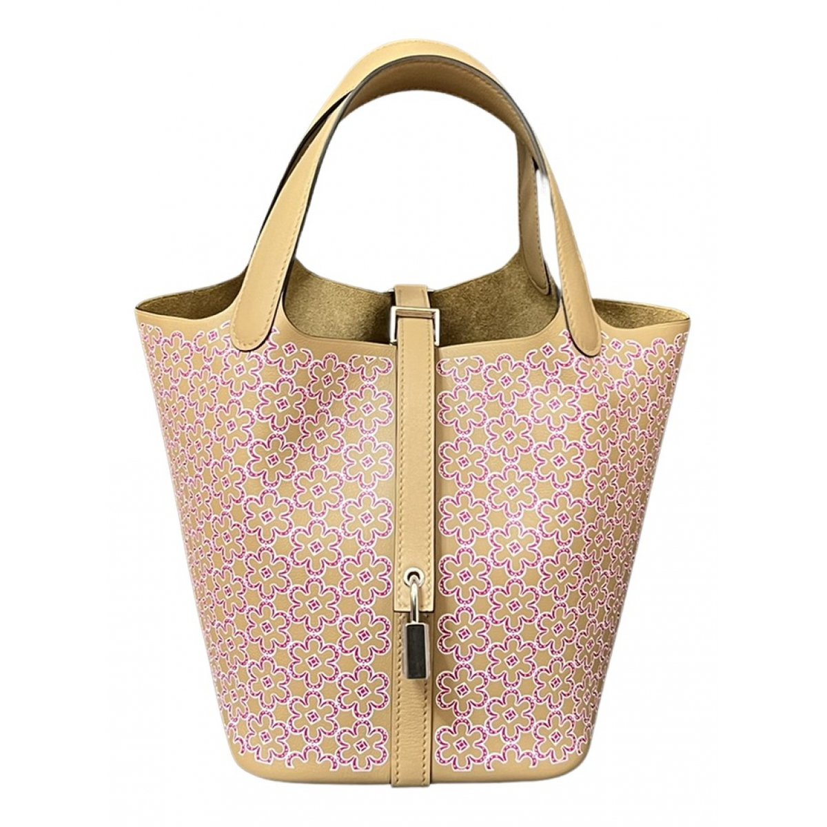 Picotin leather tote