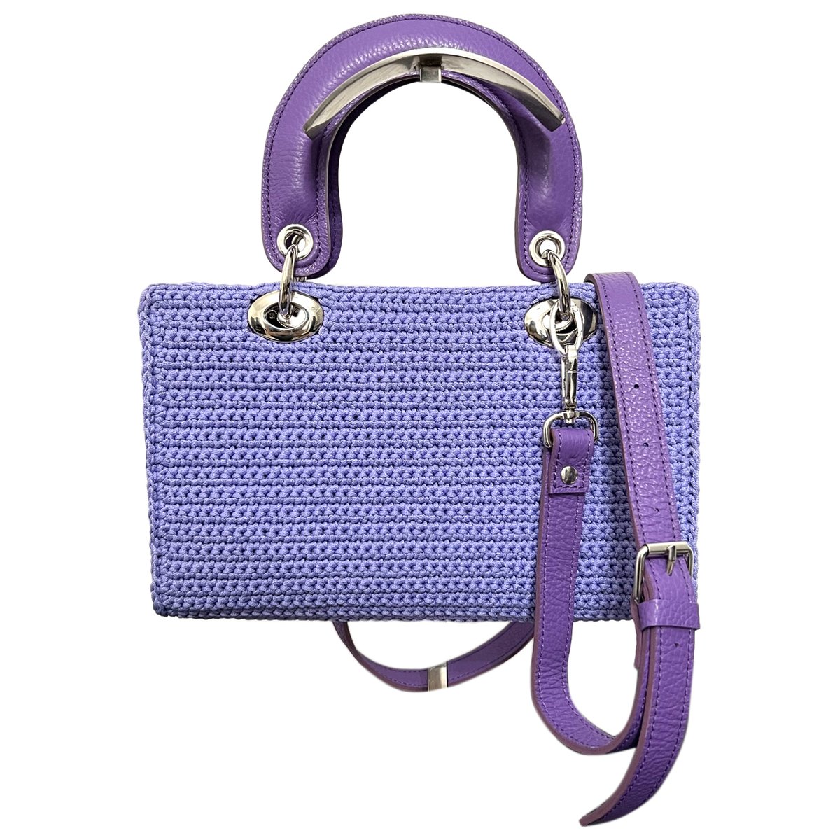 Crochet cloth handbag