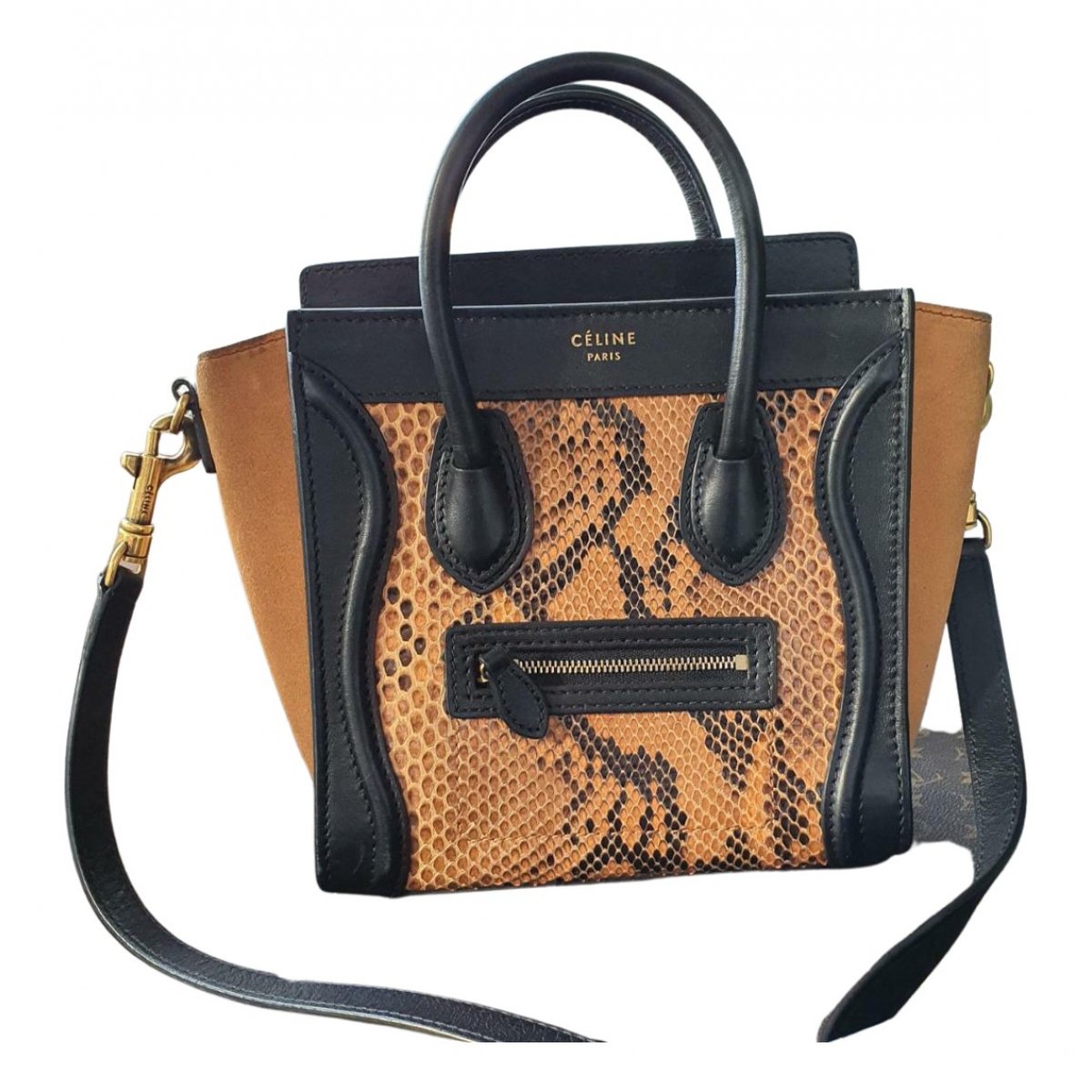Nano Luggage leather crossbody bag