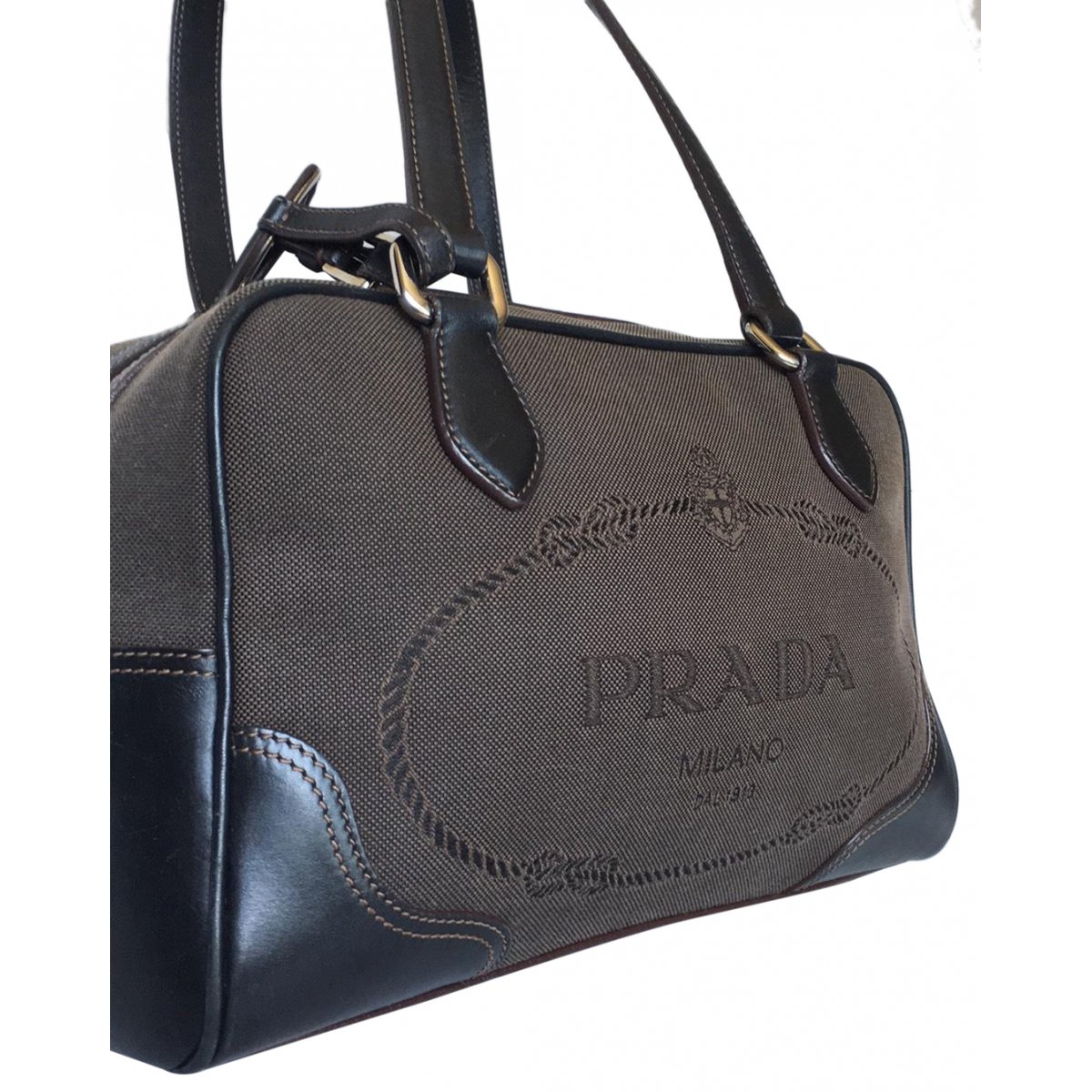 Madras cloth handbag