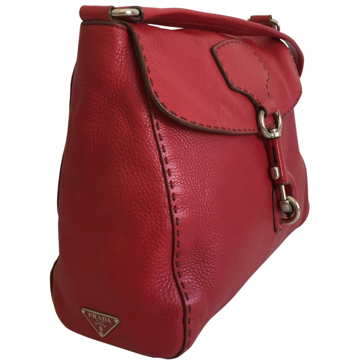 Duet leather handbag