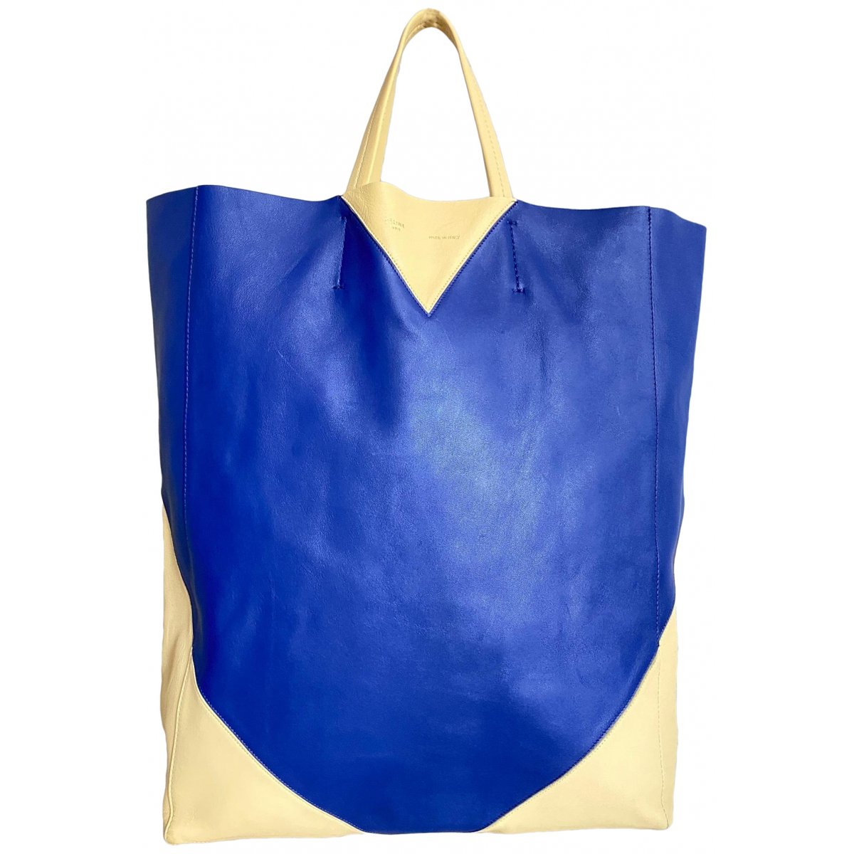 Cabas Horizotal leather tote