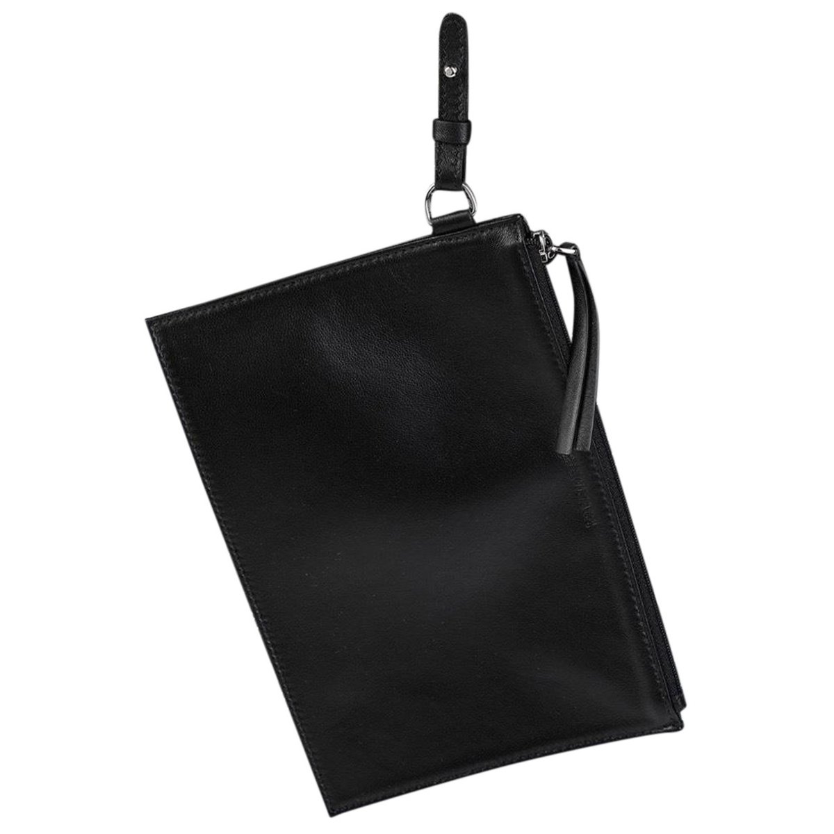 Plastic bag shooper leather handbag