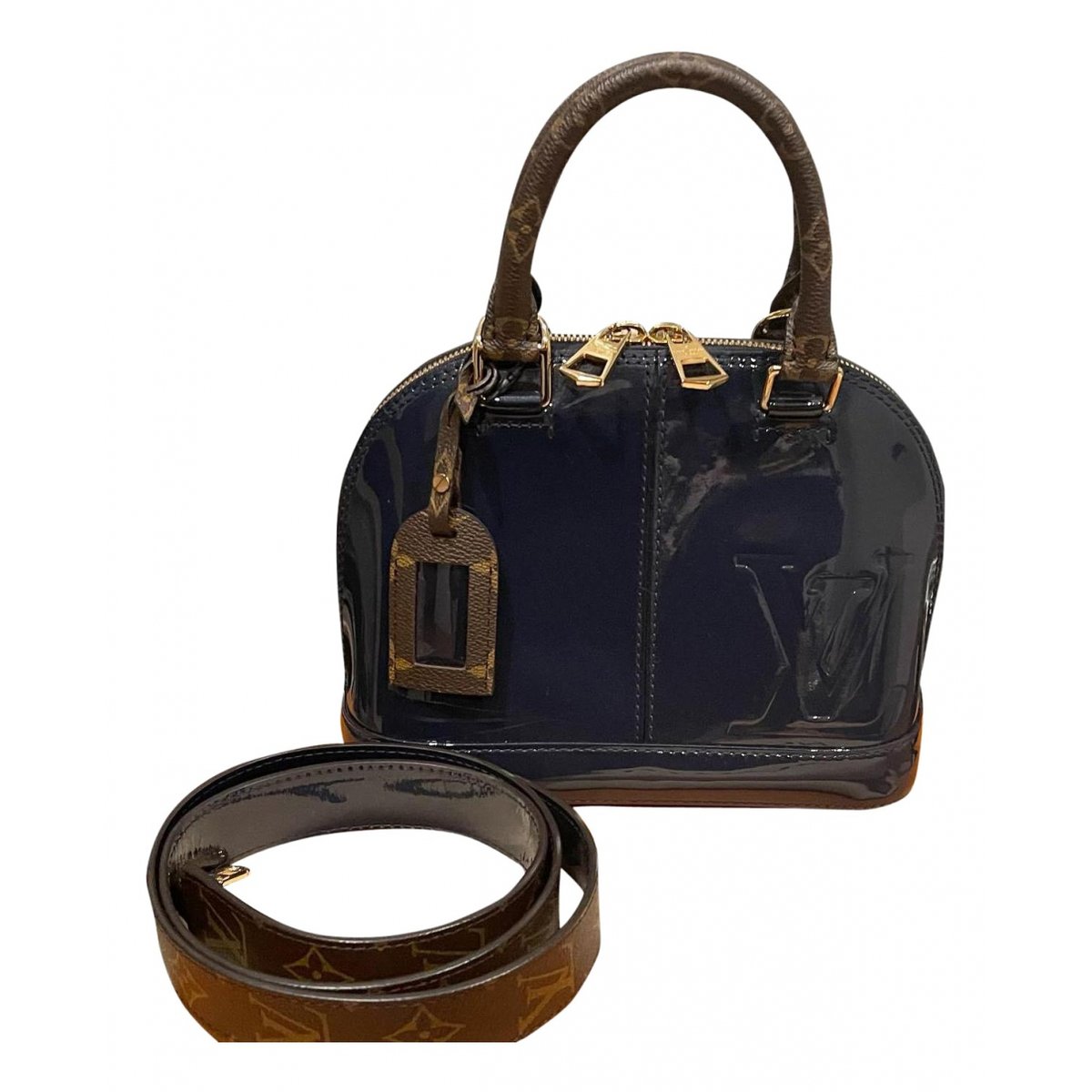 Alma BB patent leather handbag