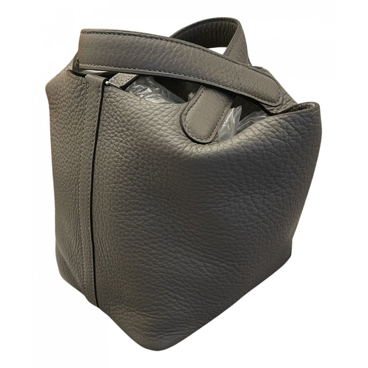 Picotin leather tote
