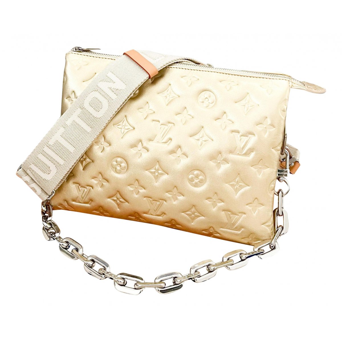 Coussin leather handbag