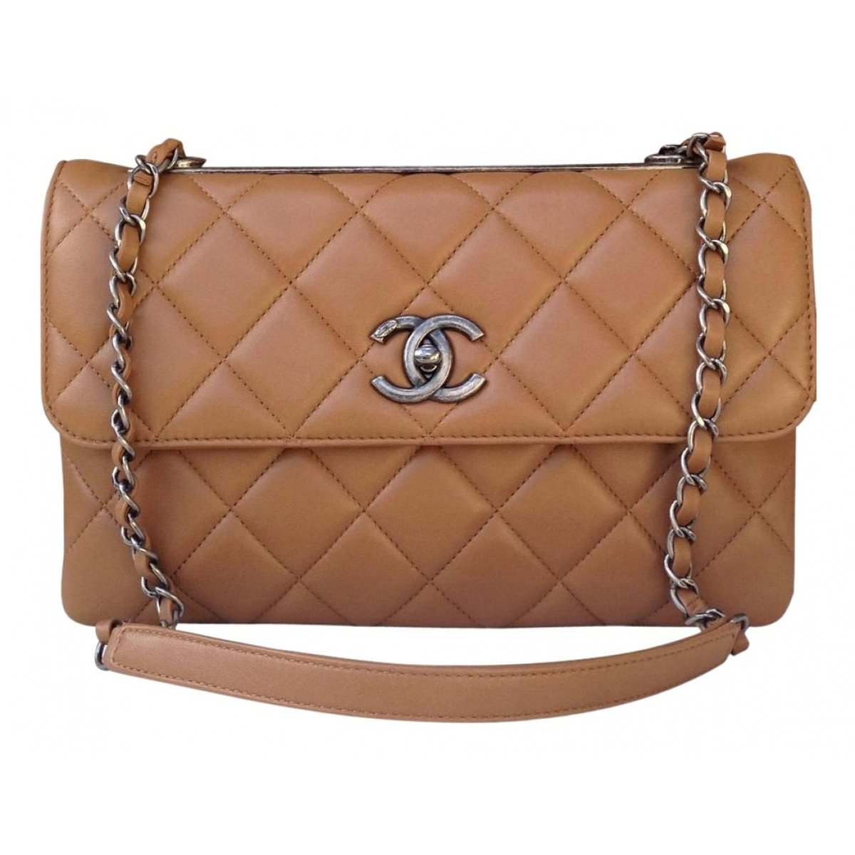 Trendy CC Flap leather handbag