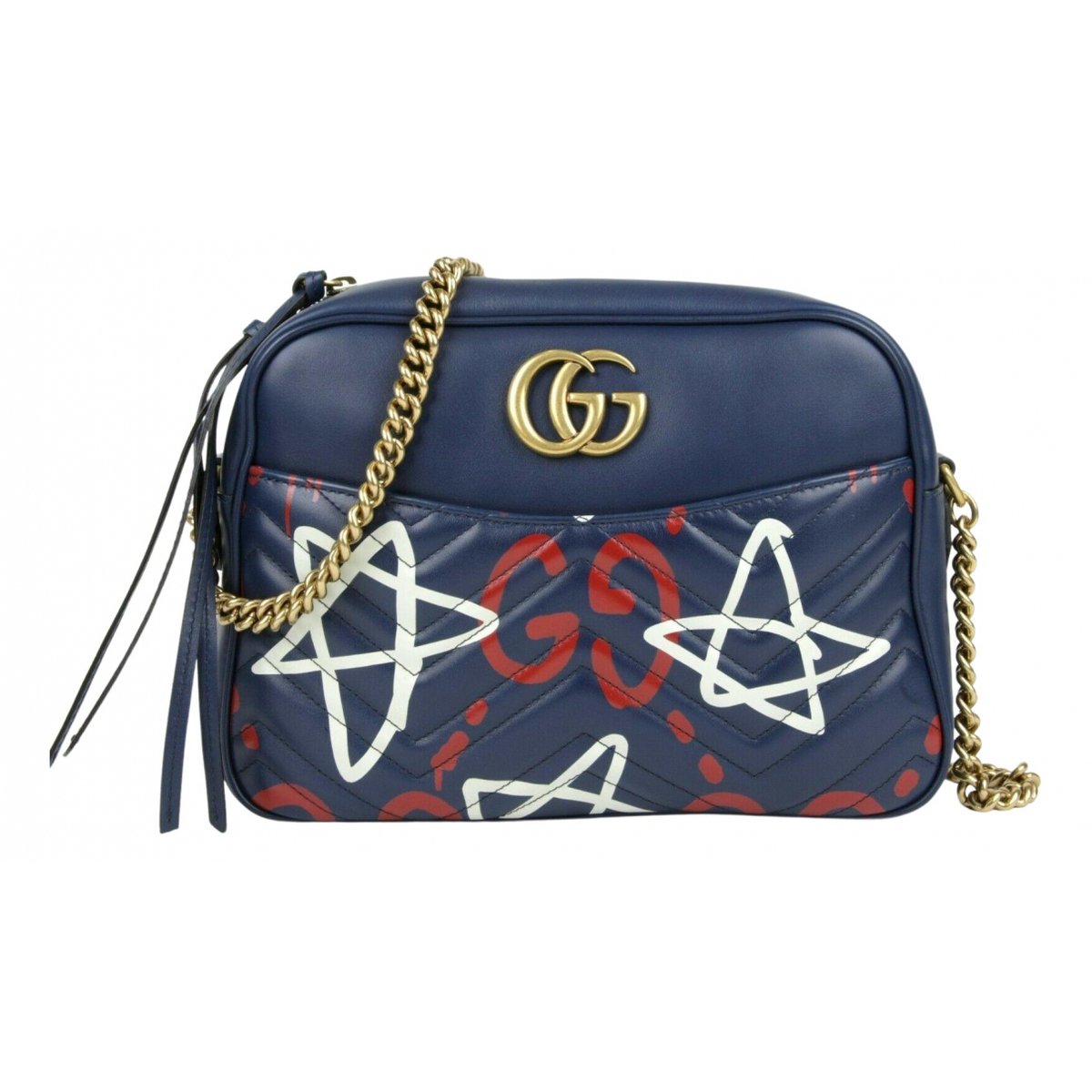 GG Marmont Triple zip leather crossbody bag