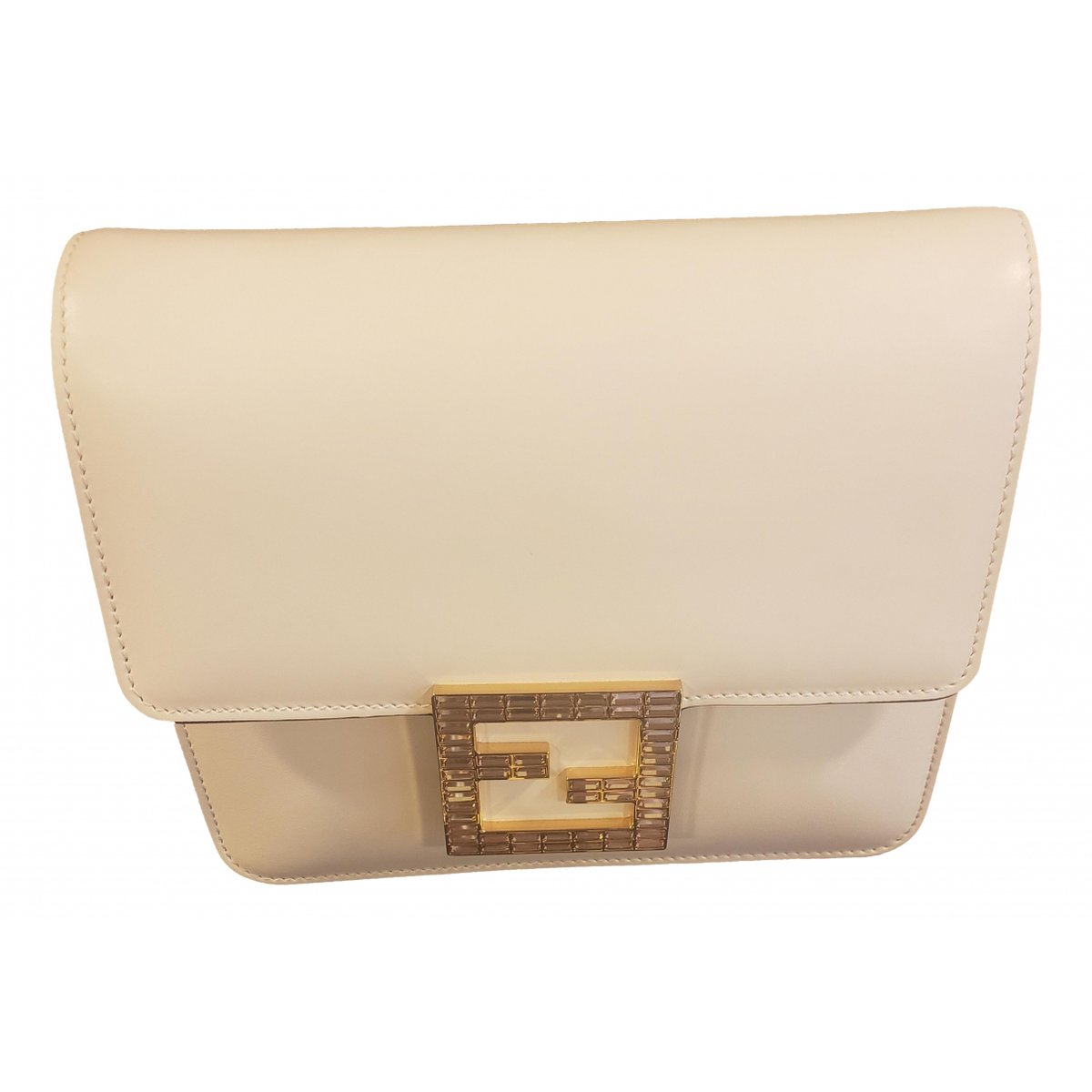 Flat Baguette leather crossbody bag