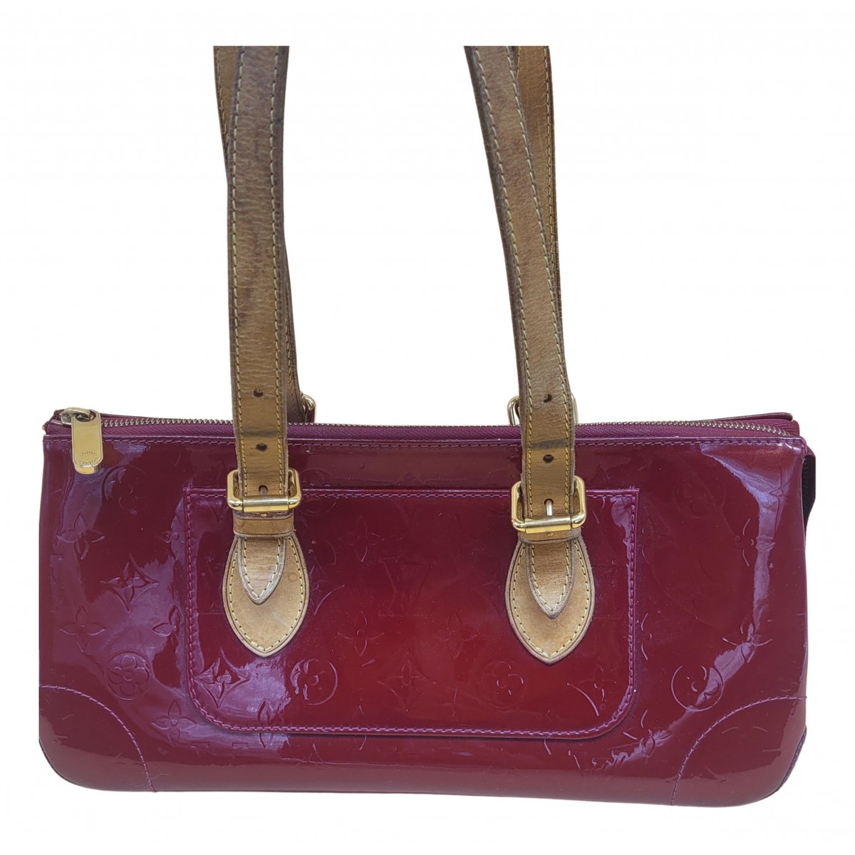 Rosewood leather handbag
