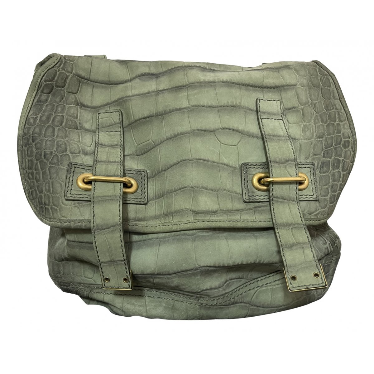 Messenger leather handbag