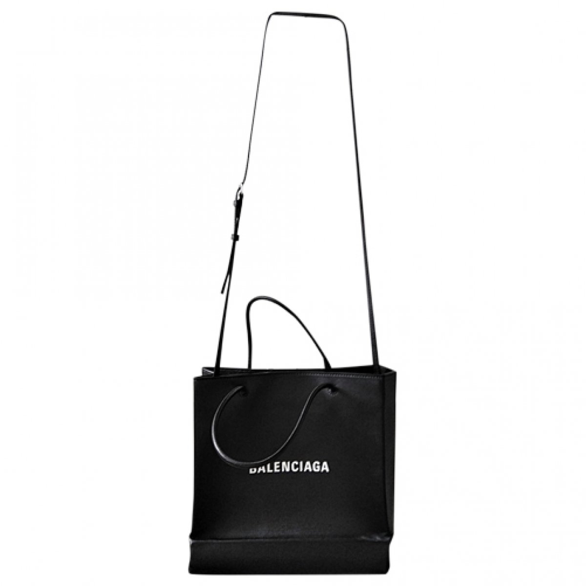 Shopping North South leather tote