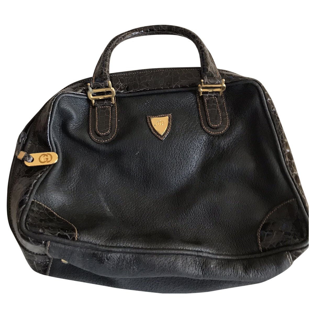 GG Running leather handbag