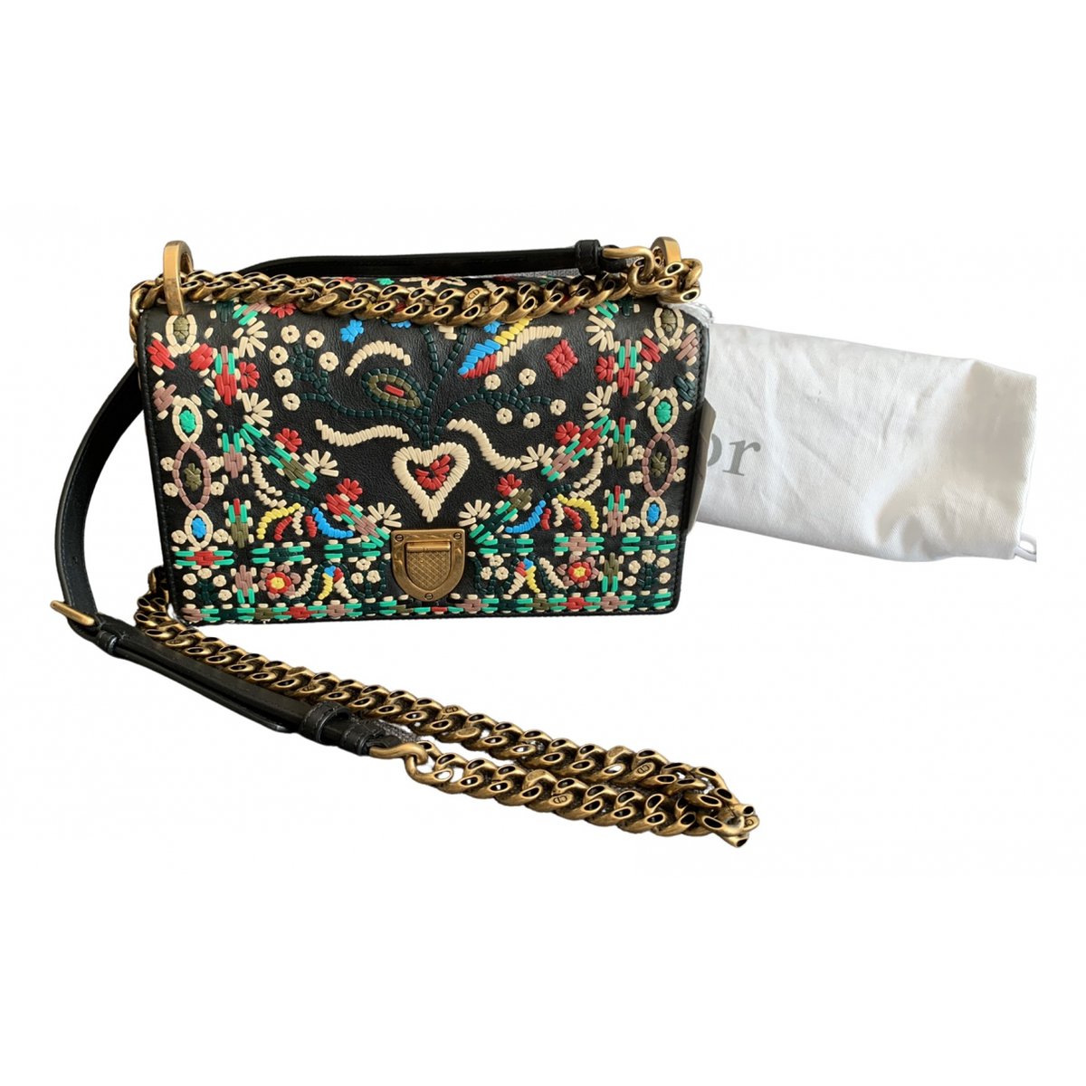 Diorama leather crossbody bag