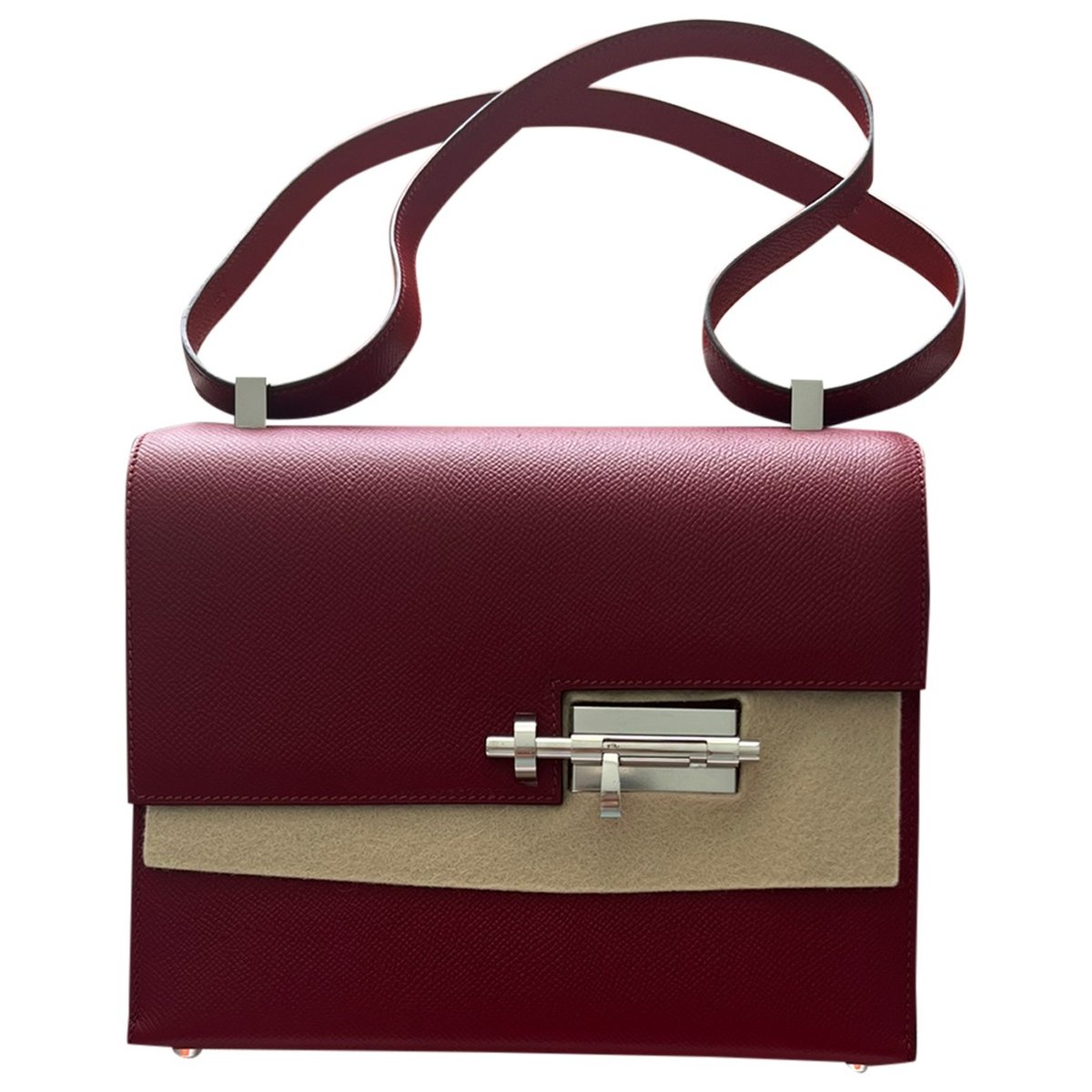 Verrou leather handbag
