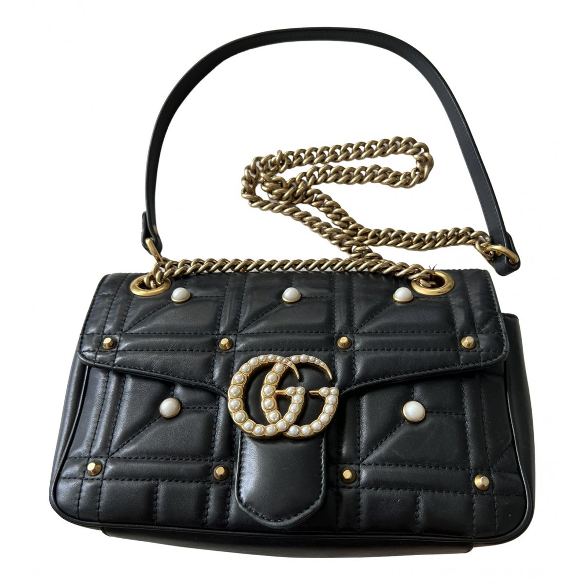 GG Marmont Flap leather crossbody bag