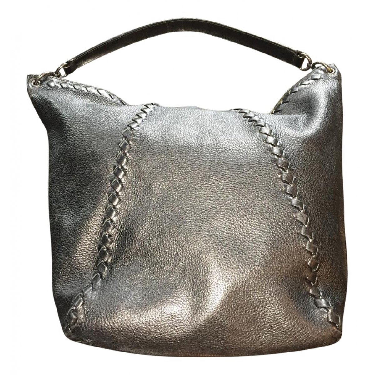 Point leather handbag