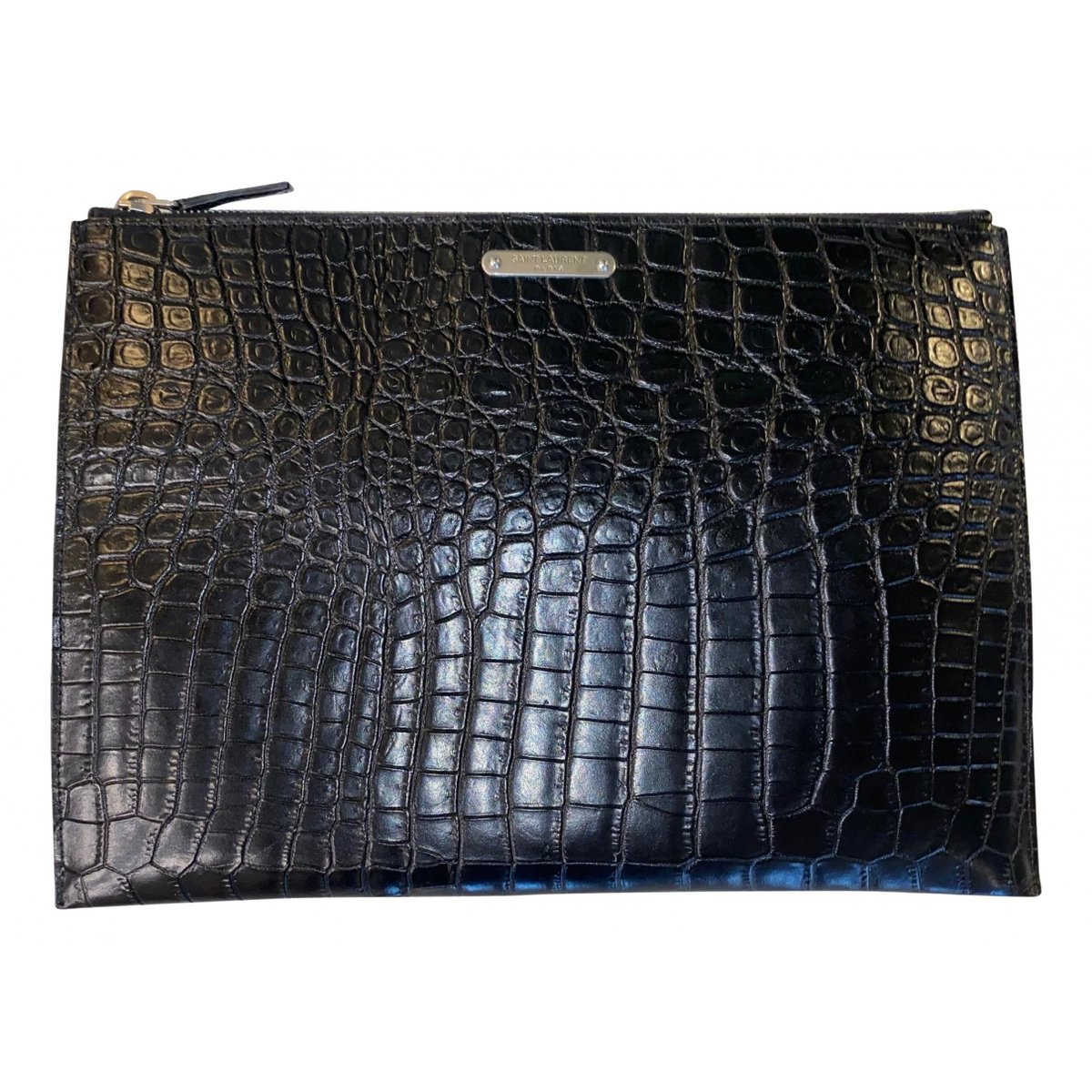 Uptown leather clutch bag