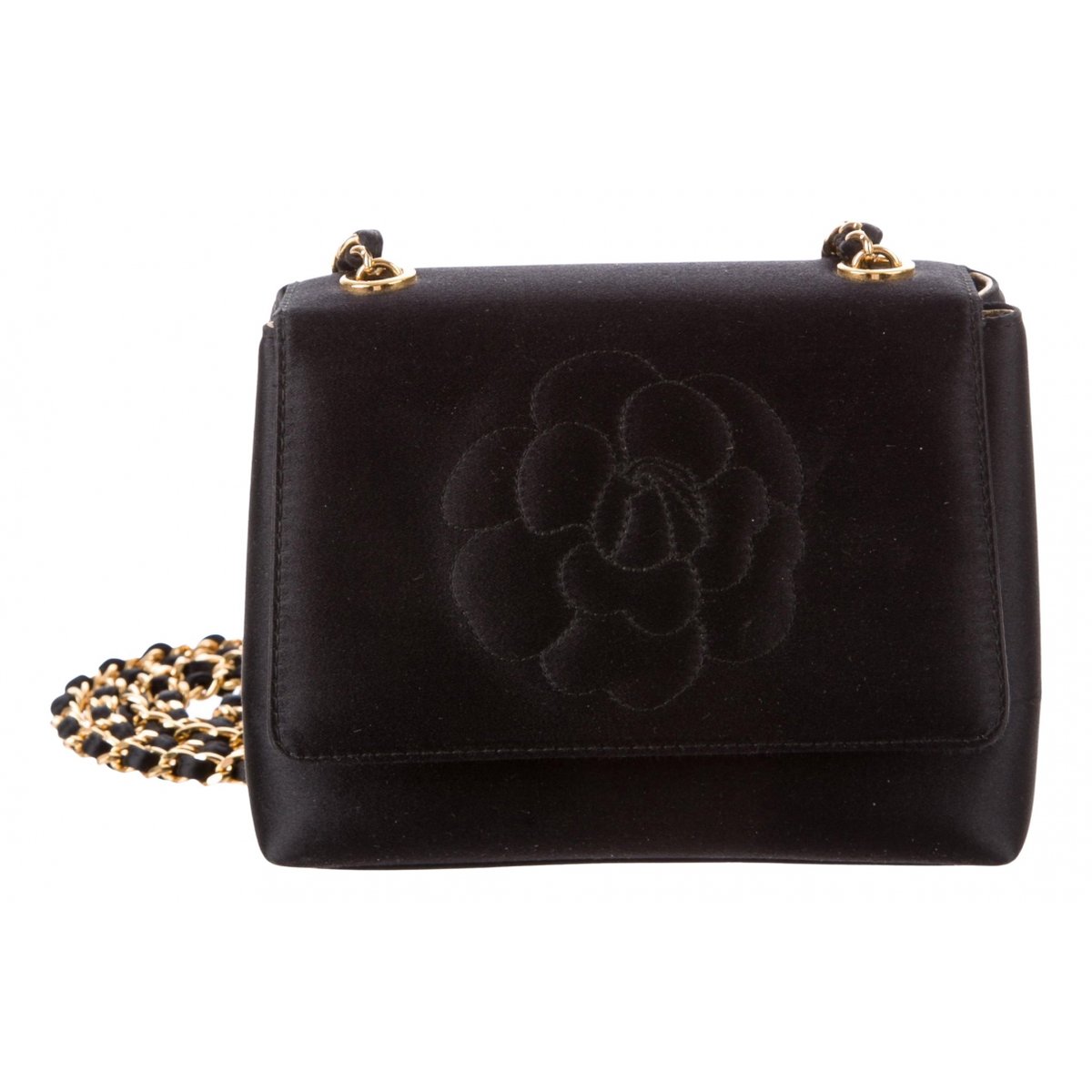 Trendy CC Flap silk handbag