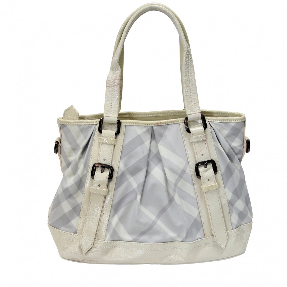 Victoria patent leather tote