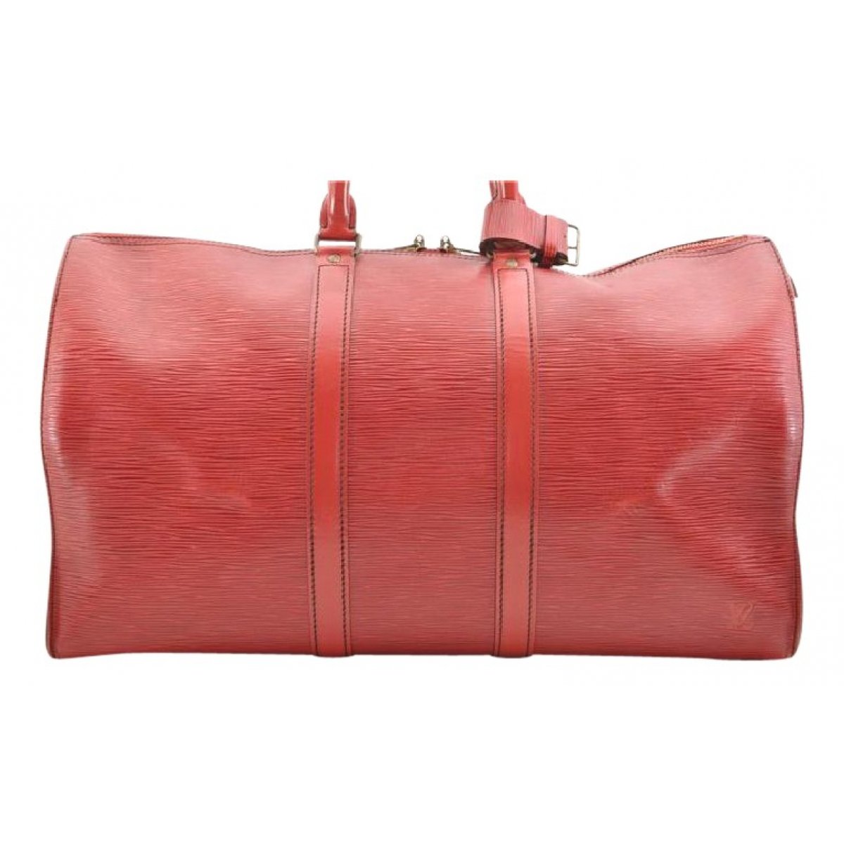 Keepall leather travel bag