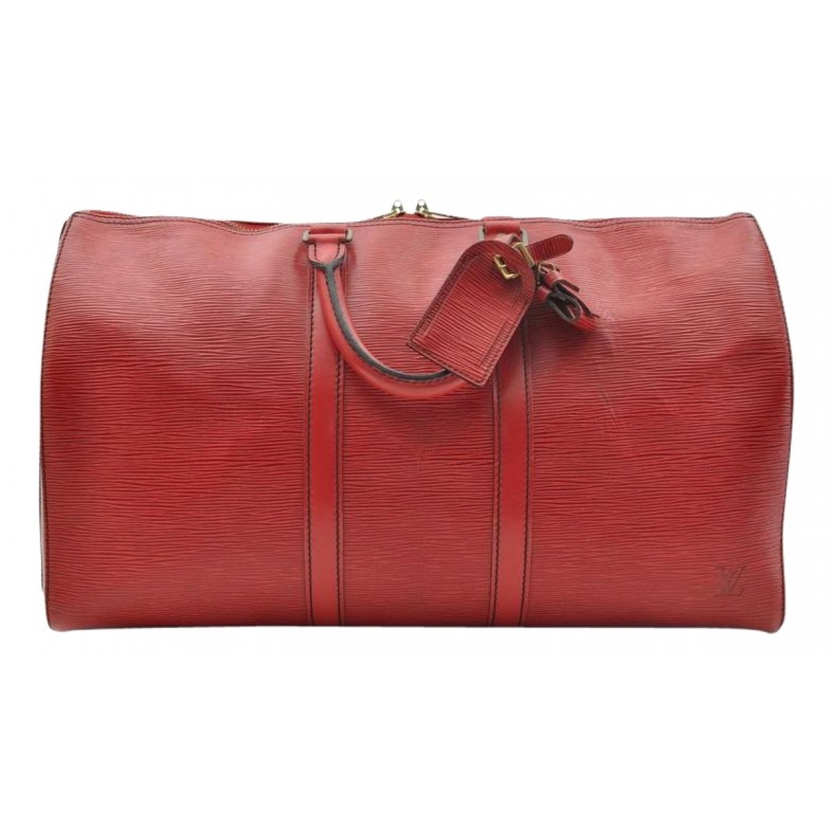 Keepall leather travel bag