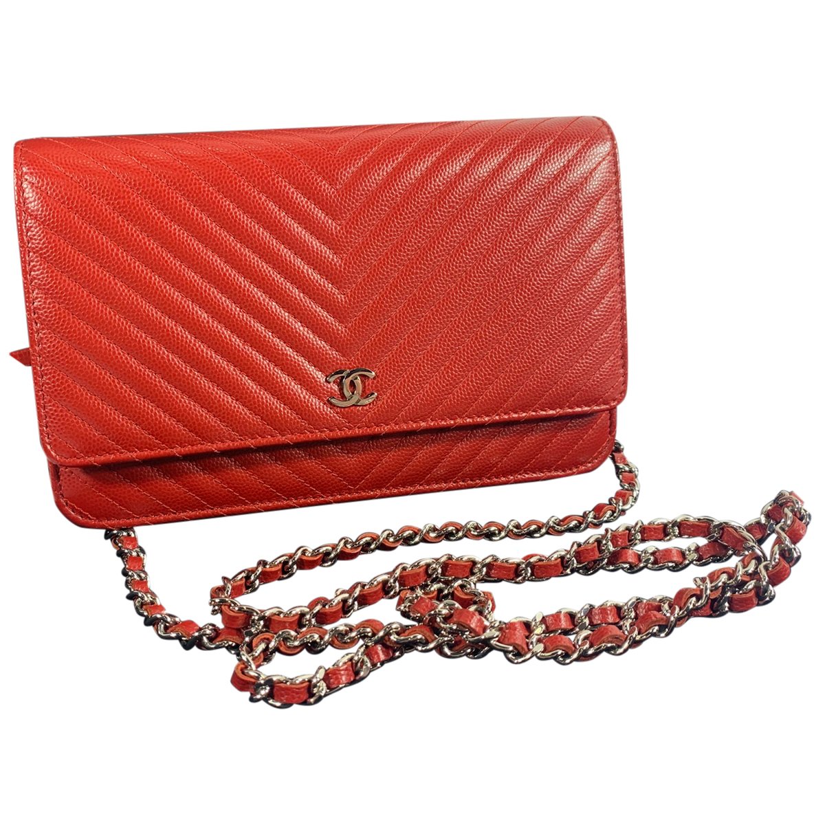 Wallet On Chain Timeless/Classique leather crossbody bag