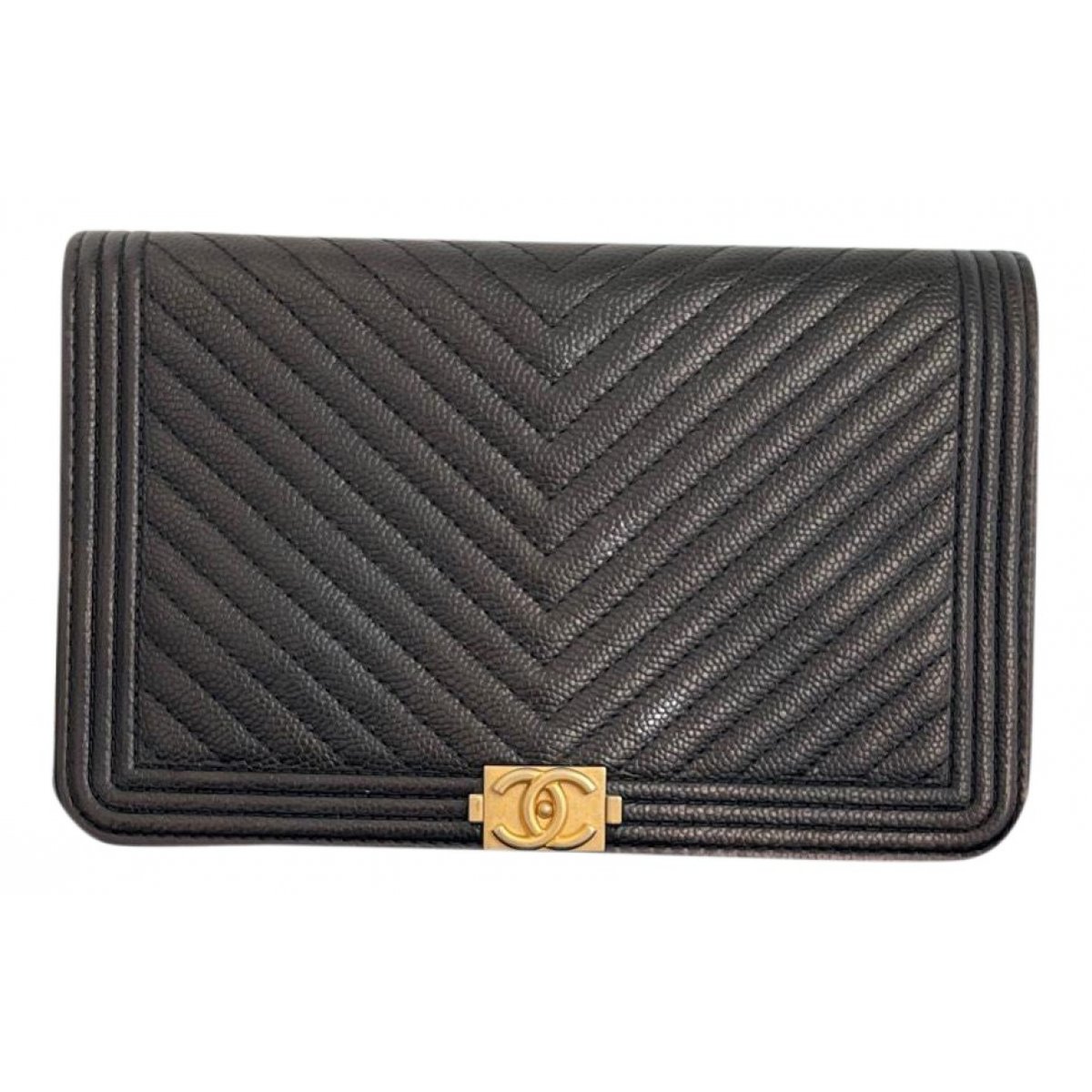 Wallet On Chain Boy leather crossbody bag