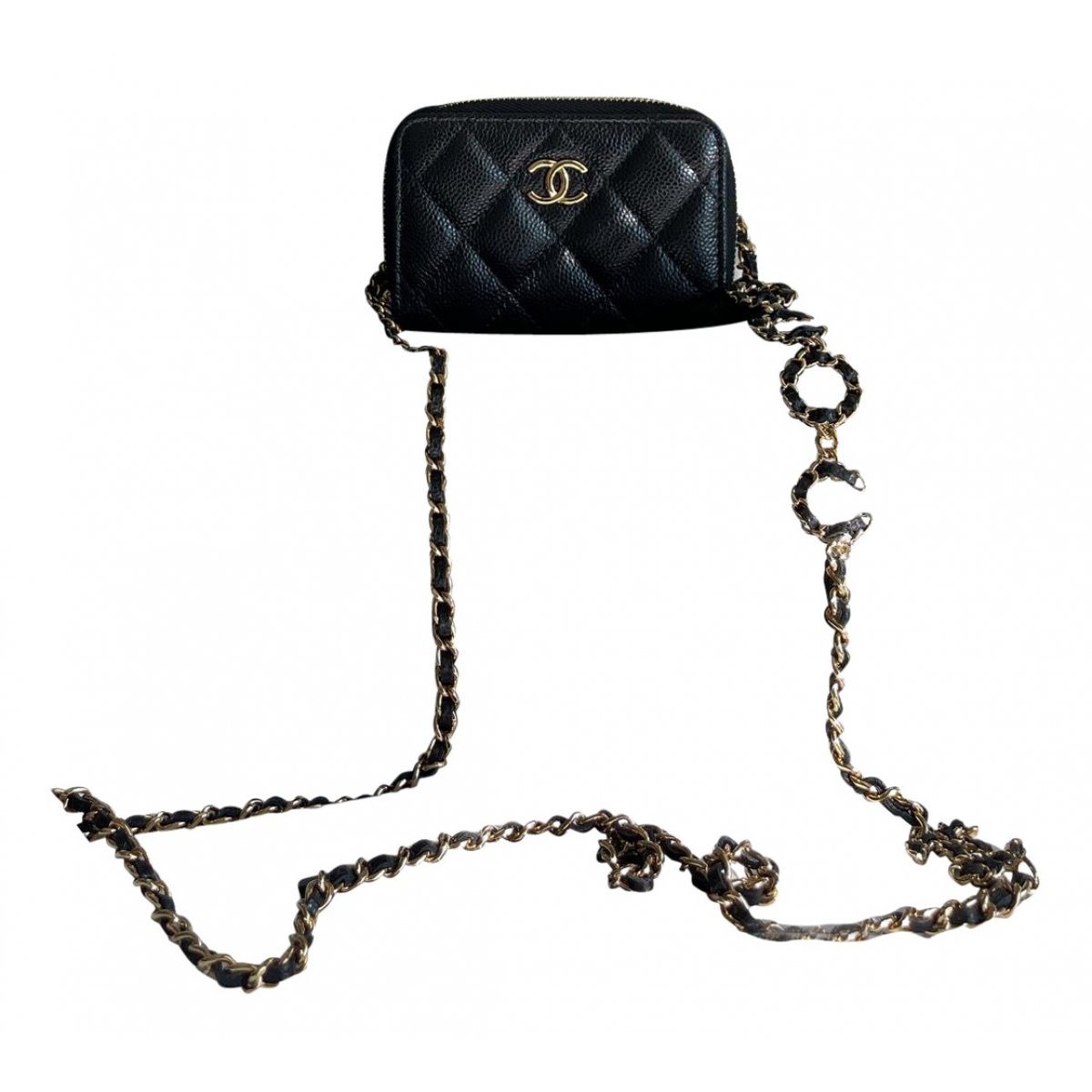 Trendy CC leather crossbody bag