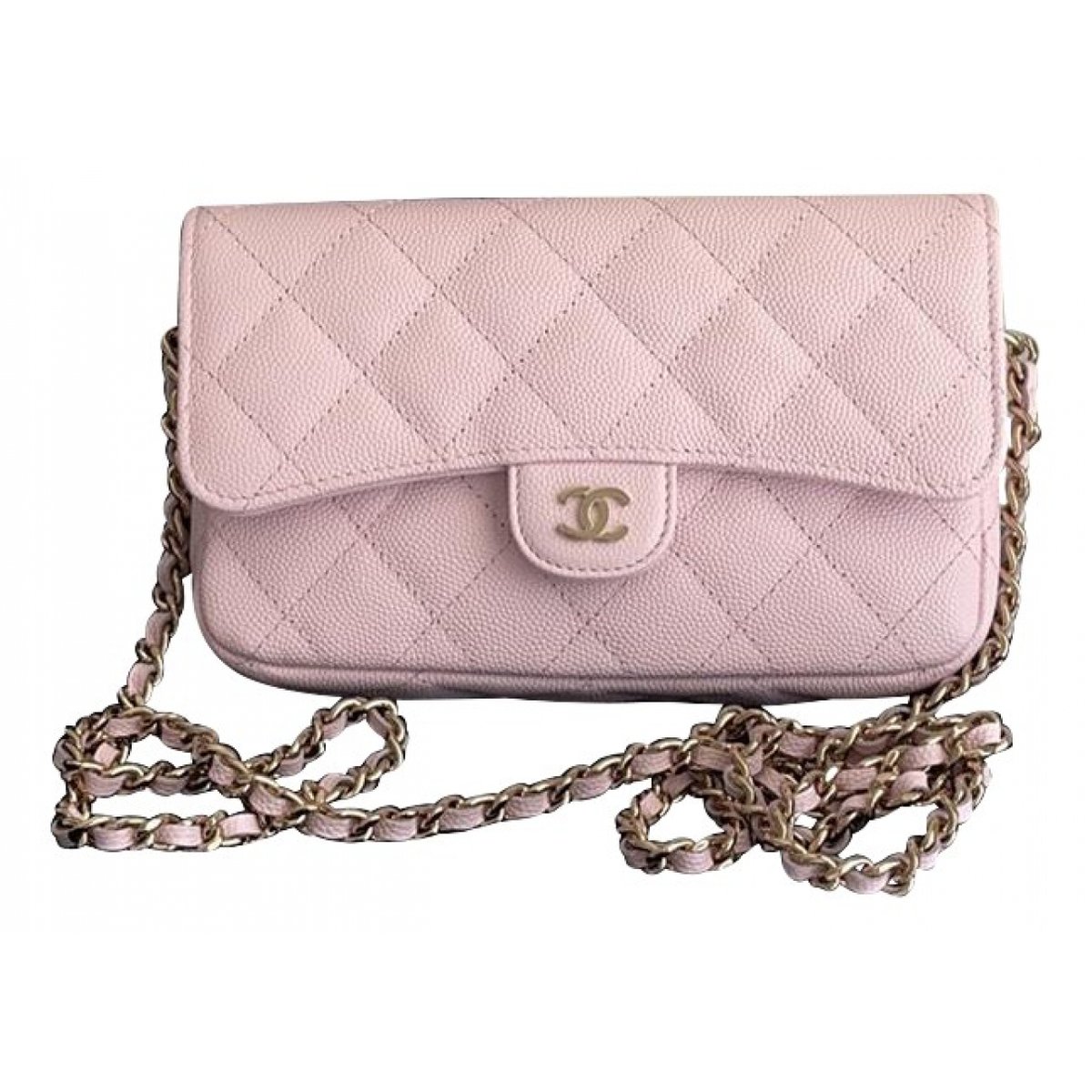 Trendy CC Wallet on Chain leather crossbody bag