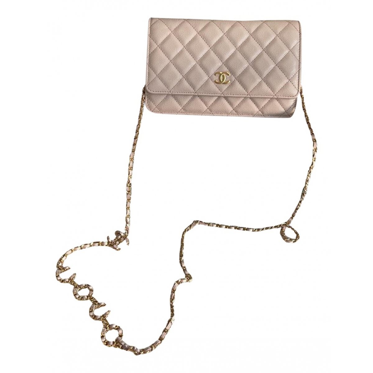 Wallet On Chain Timeless/Classique leather crossbody bag
