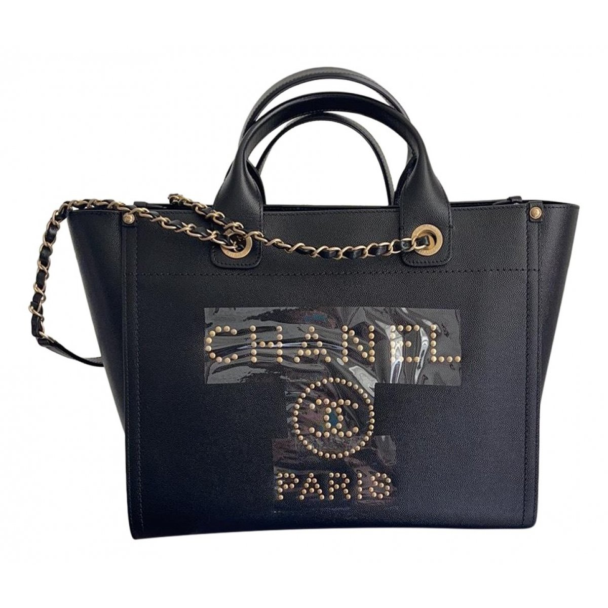 Deauville Chain leather tote