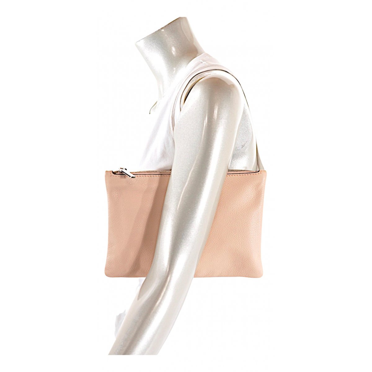 Envelope leather clutch bag