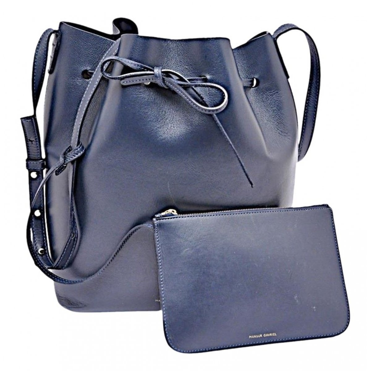 Bucket leather satchel