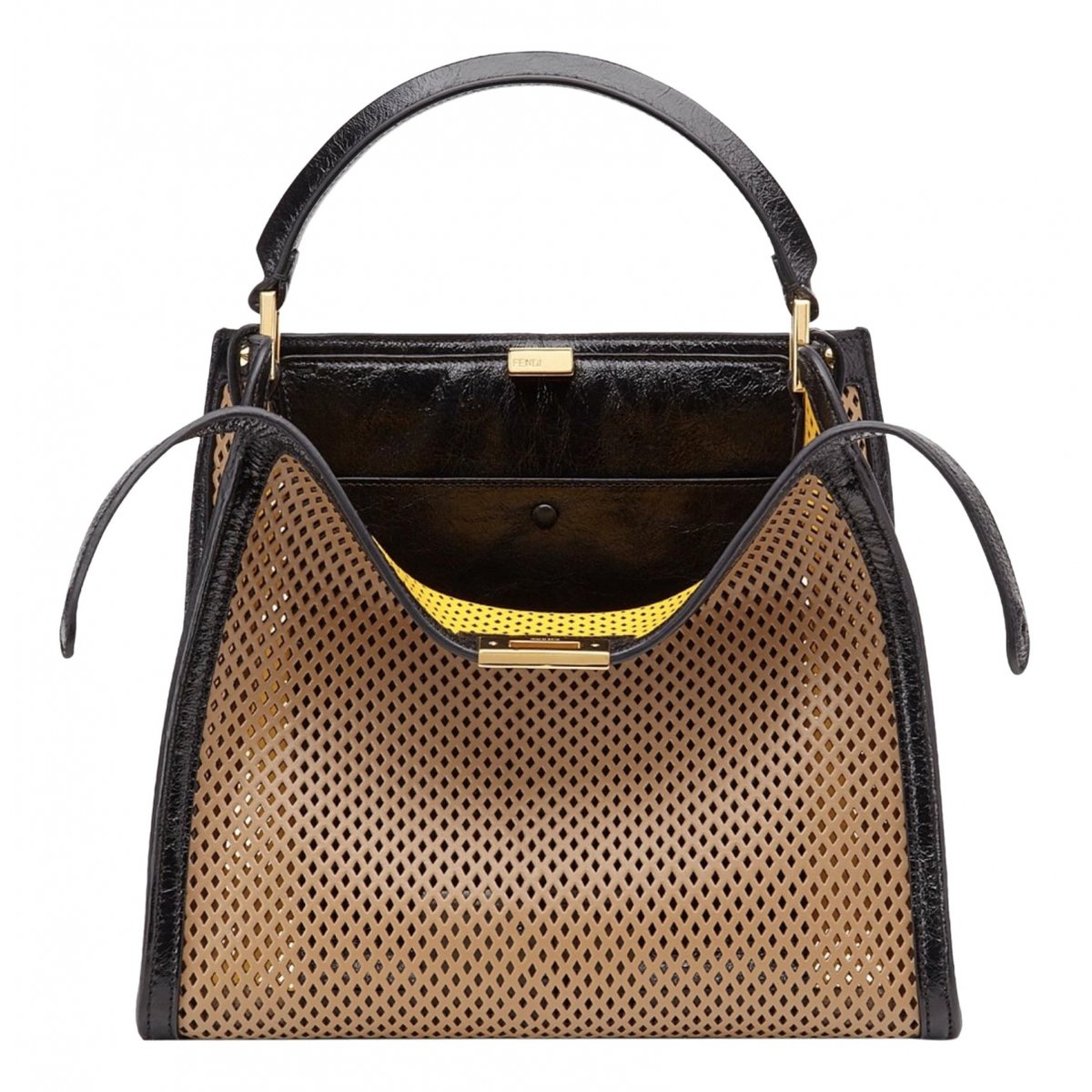 Peekaboo leather handbag