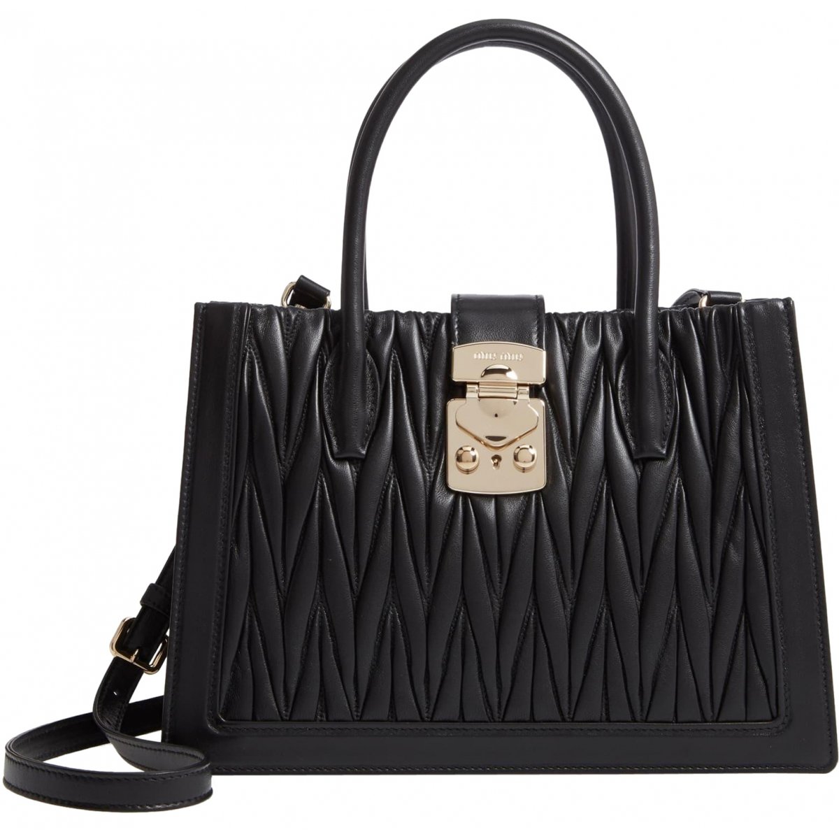 Miu Confidential leather tote