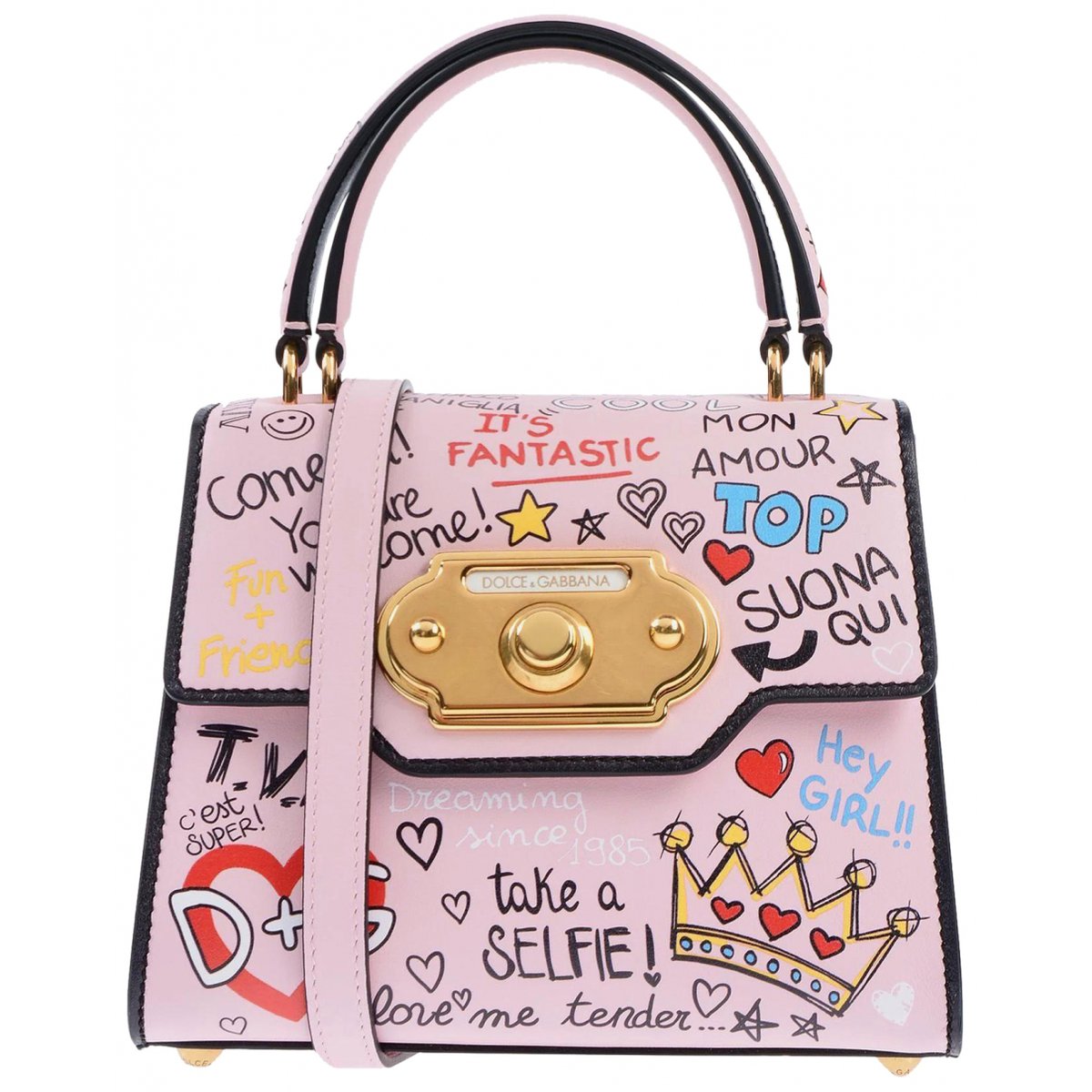 Welcome leather crossbody bag