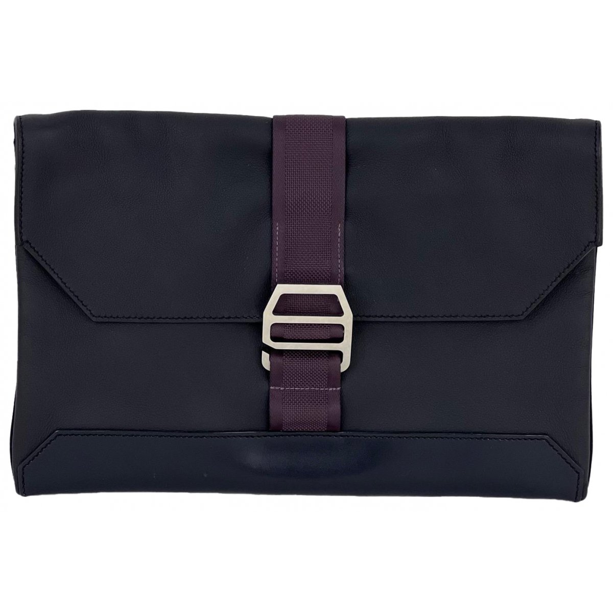 Médor leather clutch bag