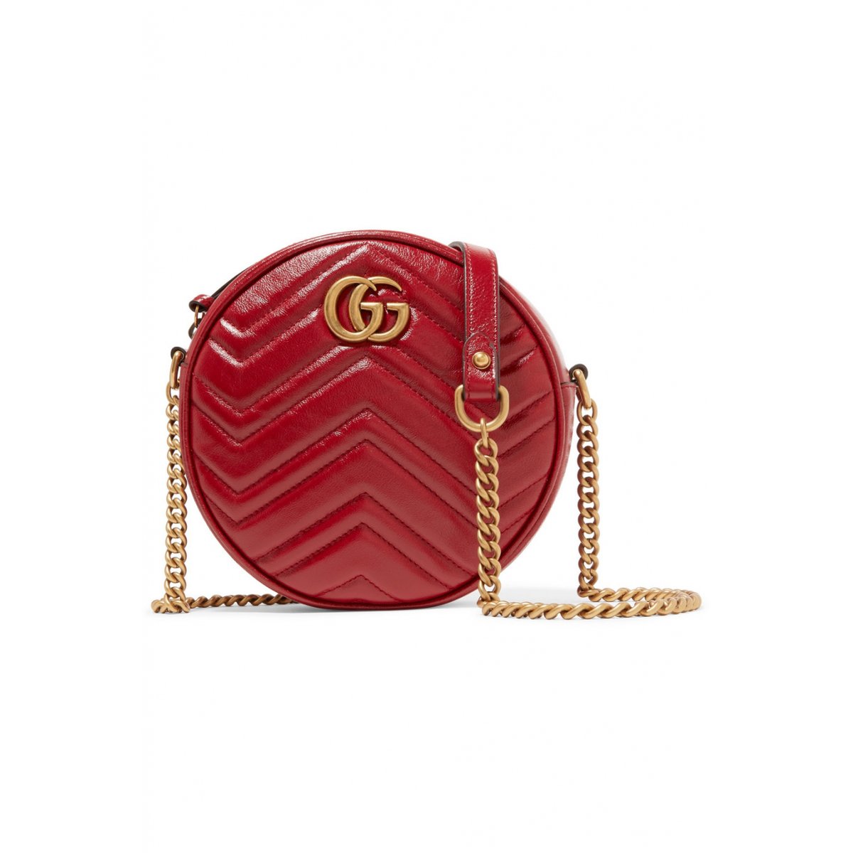 GG Marmont Round leather crossbody bag