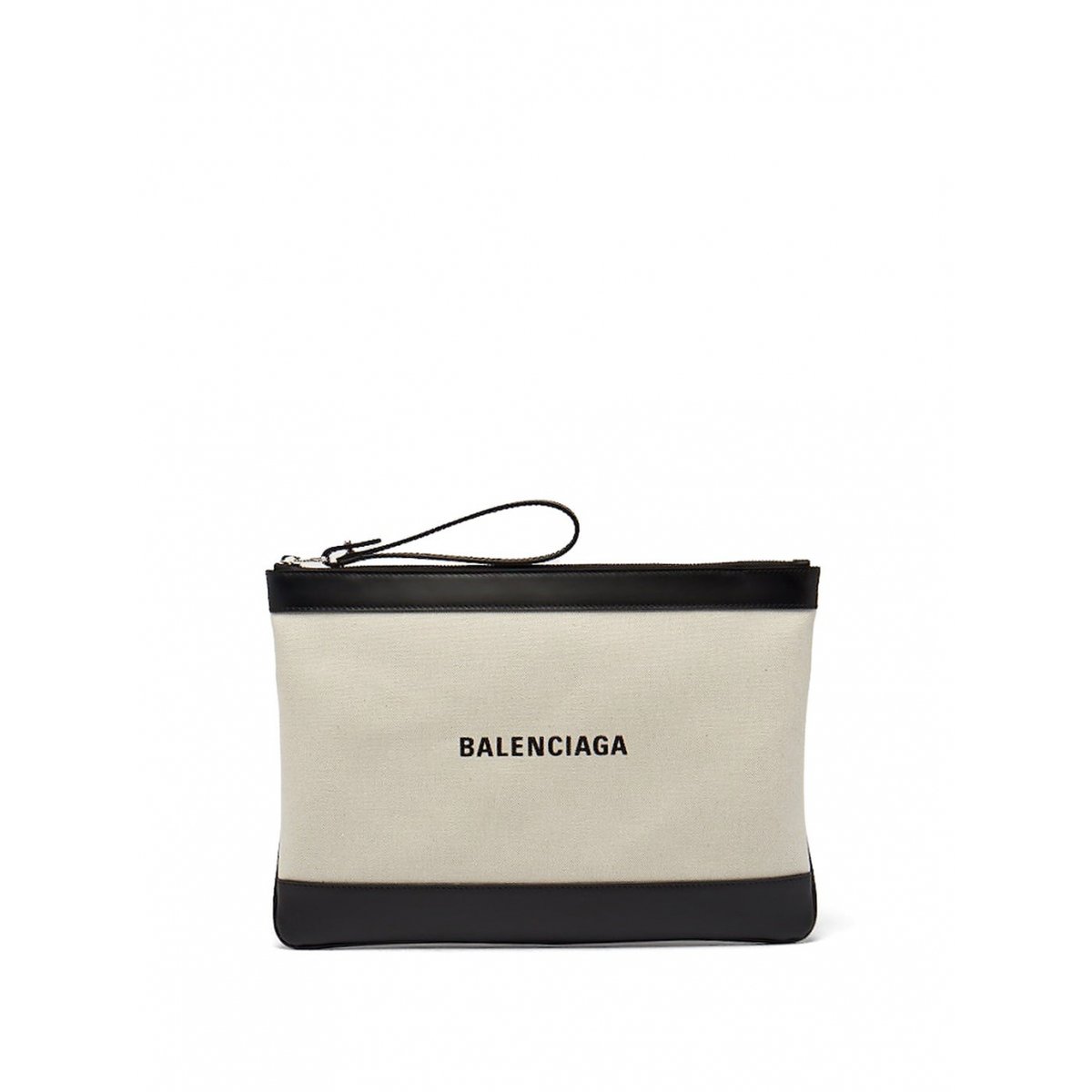 Shopping North South cloth clutch bag
