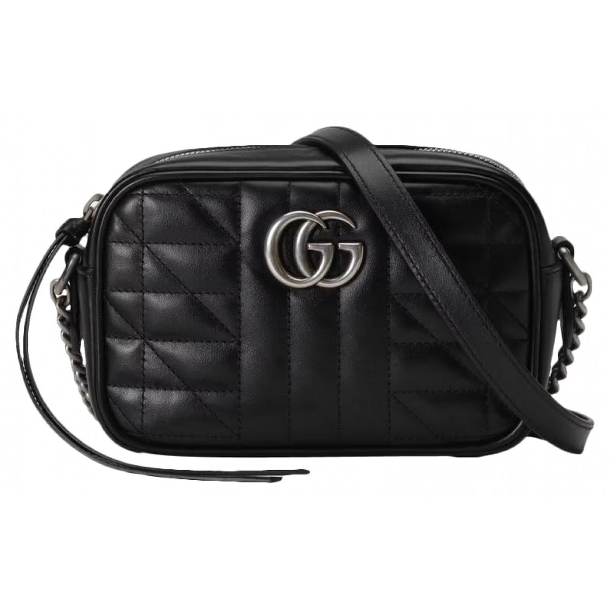 GG Marmont Triple zip leather crossbody bag
