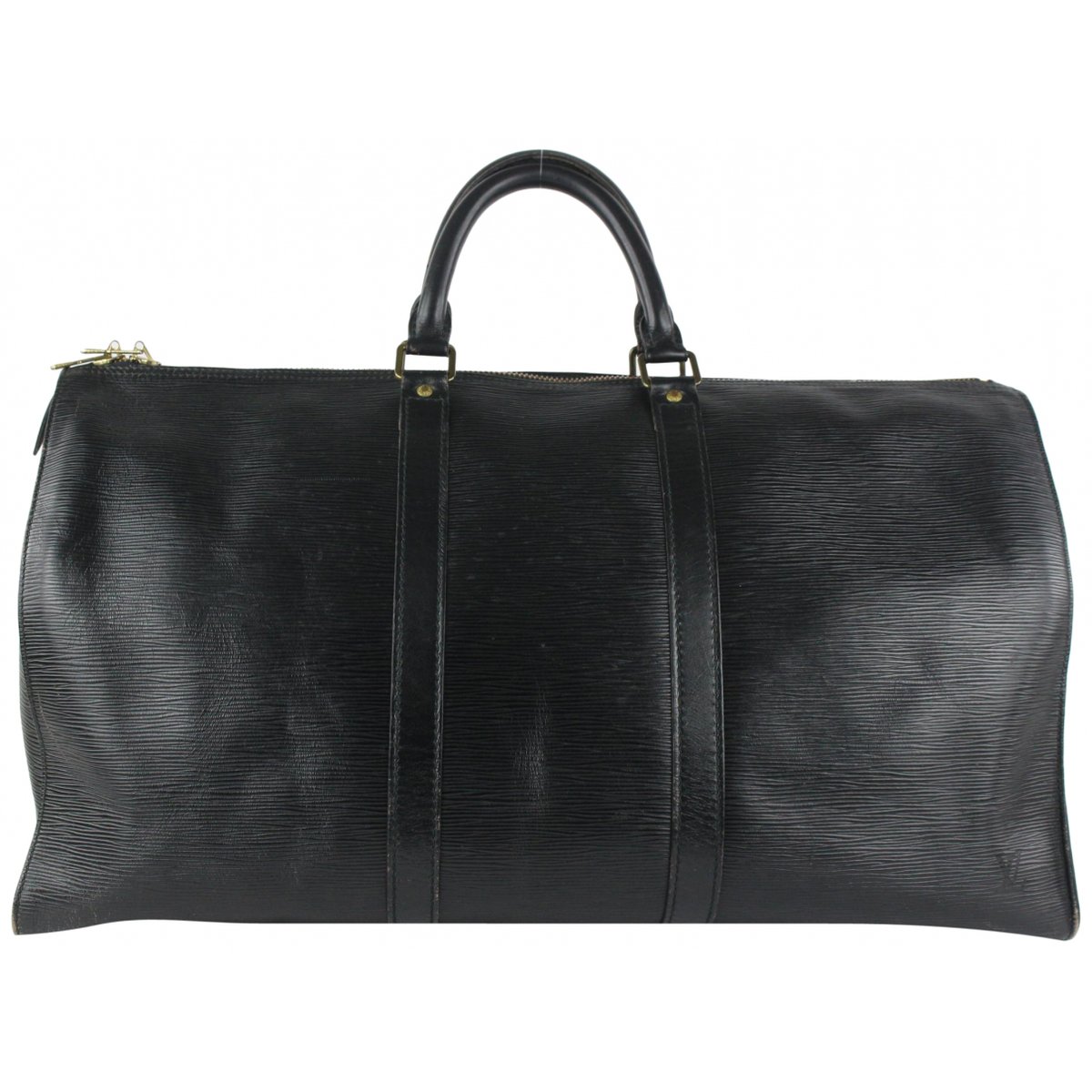 Keepall leather travel bag